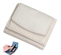 Generico 2024 New Unisex Anti-Credit Card Fraud Folding Mini Wallet,Cute Mini Wallet,Leather Blocking Card Holder Pocket Anti-Credit Card Folding Mini Wallet,for women (White,onesize)