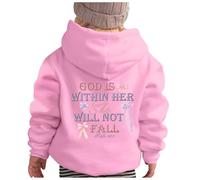Generico 2025 Felpa con Cappuccio da Ragazza,Felpa Leggera Bambine Pullover Ampia Accogliente Graziosa Giacca alla Moda Taglia Hoodie Tinta Unita Cerniere Primaverili per Bambini attività Sportive