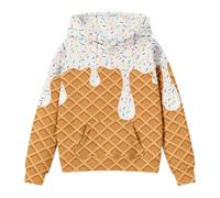 Generico 2025 Felpa con Cappuccio da Ragazza,Felpa Leggera Bambine Top Teenager Classics Accogliente Graziosa Divertenti Pullover Felpe Moda per lescenti e Ragazze 4-15 Anni