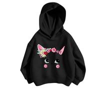 Generico 2025 Felpa con Cappuccio da Ragazza,Morbida Felpe Grafica Hoodie Autunnale Casual Sweatshirt Calda per Sportswear Giacca alla Moda Taglia Adolescenti Bambine e Ragazze 4-15 Anni