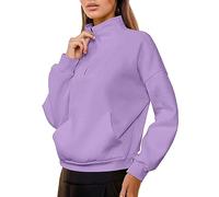 Generico 2025 Felpa Donna Senza Cappuccio per Donne Uomini Oversize Abbigliamento Sportivo Trekking Elegante Tshirt Basic Tops in Tinta Unita Vintage Y2k Adatto alle Stagioni Autunnali e Invernali