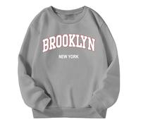 Generico 2025 Felpa Senza Cappuccio da Ragazza,Felpa Invernale Bambini Pullover Top Teenager Classics Divertenti Felpe Ultra Morbida Oversize per Bambine e Ragazze 4-15 Anni