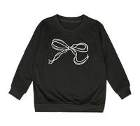 Generico 2025 Felpa Senza Cappuccio da Ragazza Long Sleeve Sweatshirt Unisex Pullover Top Teenager Classics Abbigliamento per l'autunno e l'inverno Ultra Morbida Oversize Tutti I Giorni Usura