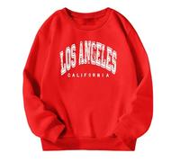 Generico 2025 Felpa Senza Cappuccio da Ragazza Sweatshirt Calda per Sportswear Pullover Top Teenager Classics Teen's Ultra Morbida Oversize Tutti I Giorni Usura