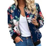 Generico 2025 Giacca da Donna Sportiva Cappotto Baseball Pilota Casual a Vento Mezza Stagione Felpa con Zip Streetwear