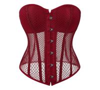 Generico 2025 Halloween Corsetto Donne Bustier Top Dimagrante Eleganta in Pizzo Overbust Nero Lace Up per La Vita Shapewear E Natale Costumi