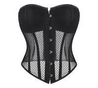 Generico 2025 Halloween Corsetto Donne Bustier Top Dimagrante Eleganta in Pizzo Overbust Nero Lace Up per La Vita Shapewear E Natale Costumi