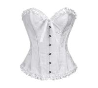 Generico 2025 Halloween Corsetto Donne con Coulisse Vintage Bustier in Pizzo Overbust Femminile Bretelle Push Up Corsetti per Esaltare Le Dimensioni della Vita