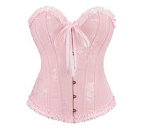 Generico 2025 Halloween Corsetto Donne Corsetti Top Gotico Casual Bustino Cuore Stringivita Modellante Cintura Nero Elegante per Ridurre Vita E Allenare