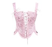 Generico 2025 Halloween Corsetto Donne Vintage Festa di Dimagrante Eleganta Cuore Stringivita Modellante Elegante Corsetti Top Push Up Stretto Gilet Shapewear
