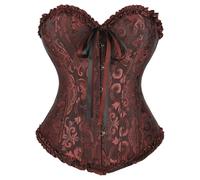 Generico 2025 Halloween Corsetto Donne Vintage Festa di Gotico Cintura Nero per E Natale Costumi