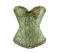 Generico 2025 Halloween Corsetto Donne Vintage Festa di retrò Disossato Cuore Stringivita Modellante Cintura Nero Corsetti Donna con Coulisse per Esaltare Le Dimensioni della Vita