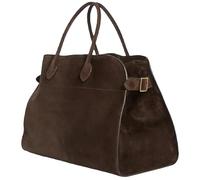 Generico 2025 Leather Tote Bag for Women, Large Retro Top-Handle Work Bag, Trendy PU Shoulder (Coffee Suede)