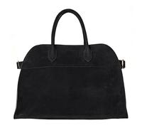 Generico 2025 Leather Tote Bags for Women, Suede Tote Bag for Women, Retro Top Handle Bag, Large Capacity Luxury Work Shoulder Bags (Black Suede)