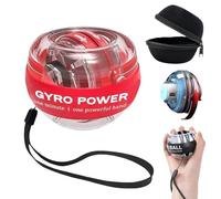 Generico 2025 New Auto-Start Wrist Trainer Ball,Vital wrist exerciser,Torque Ball,with Led Lights for Strengthen Arms,Fingers and Muscles Workouts (red,without light)