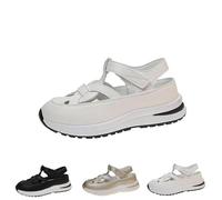 Generico 2025 New Bomre Shoes Bomre Orthopedic Sandals summer Platform Wedge Hollow-Out Closed Toe Platform Wedge Sneaker (1PCS/A,43)