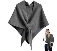 Generico 2025 New Pashmina Wraps for Women, Women's Solid Color Shawl, Cardigan Cape Wool, for Woman (Gray)