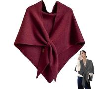 Generico 2025 New Pashmina Wraps for Women, Women's Solid Color Shawl, Cardigan Cape Wool, for Woman (Red)