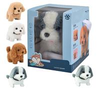 Generico 2025 New Realistic Robot Puppy, Nicoo - My Realistic Robot Puppy, Electronic Interactive Stuffed RobotDog, Ai Robotic Dog, Walking, Barking, Tail Wagging (St. Bernard)