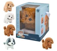 Generico 2025 New Realistic Robot Puppy, Nicoo - My Realistic Robot Puppy, Electronic Interactive Stuffed RobotDog, Ai Robotic Dog, Walking, Barking, Tail Wagging (Teddy)