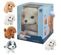 Generico 2025 New Realistic Robot Puppy, Nicoo - My Realistic Robot Puppy, Electronic Interactive Stuffed RobotDog, Ai Robotic Dog, Walking, Barking, Tail Wagging (Bichon)
