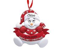 Generico 2025 Ornamenti Natalizi Personalizzati Con Nome - Il Mio Primo Natale, Regalo Speciale per Neonato e Famiglia, Natale, per Bambini, Neonati, Ragazzi, Ragazze, Rosso