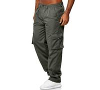 Generico 2025 Pantaloni da Lavoro Uomo Activewear Cargo Elasticizzati Leggeri Eleganti Casual Street Tattici Militari con Tasche Multiple Leggero Elastico Trekking Pantalone per Jogging All'aperto