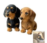 Generico 2025 Soft Dachshund Plush Dogs - Interactive Emotional Healing Comfort Stuffed Animal, Cute Dog for Endless Snuggles, Relaxation & All Kids (Set of 2)