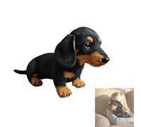 Generico 2025 Soft Dachshund Plush Dogs - Interactive Emotional Healing Comfort Stuffed Animal, Cute Dog for Endless Snuggles, Relaxation & All Kids (Black)