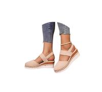 Generico 2025 summer new wide band closed toe sandals for womenOrthopedic Platform Wedge (1PCS/A, Adulto, Donna, 40, Numero, Sistema Taglie Calzature EU, Media)