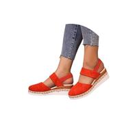 Generico 2025 summer new wide band closed toe sandals for womenOrthopedic Platform Wedge (1PCS/C, Adulto, Donna, 37, Numero, Sistema Taglie Calzature EU, Media)