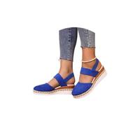 Generico 2025 summer new wide band closed toe sandals for womenOrthopedic Platform Wedge (1PCS/F, Adulto, Donna, 37, Numero, Sistema Taglie Calzature EU, Media)
