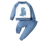 Generico 2025 Tuta Bambini Ragazzo Casual Pullover Felpa Ragazzi Con Cappuccio Cordinata Full Print E Pantalone Top+Pantalone Per Ragazze Pantaloni Tute Sportive Bambina 2-14 Anni
