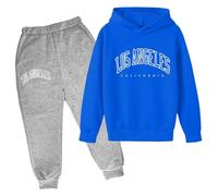 Generico 2025 Tuta Bambini Ragazzo,Felpata Jogging Ginnastica Casual Pullover Felpa Top E Pantaloni Kids con Zip/Pullover Taglie Forti per Jogging,la Casa,Scuola, Spesa