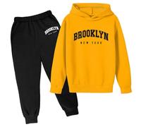 Generico 2025 Tuta Bambini Ragazzo,Felpata Jogging Ginnastica Ragazzi Felpa E Pantaloni da Maniche Lunghe Girocollo con Zip/Pullover Set di Abbigliamento per Ragazzo Ragazze Sportiva