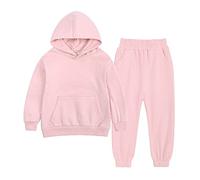 Generico 2025 Tuta Bambini Ragazzo,Ragazzi Felpa con Cappuccio Set Casual Pullover Top E Pantaloni Kids Ragazzi Ragazze Abbigliamento Taglie Forti Tute Sportive 2-14 Anni