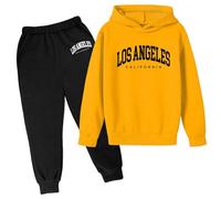 Generico 2025 Tuta Bambini Ragazzo Ragazzi Felpa Pullover Set da Calcio A Maniche Lunghe con Zip/Pullover Autunno Inverno Outfit per Jogging,la Casa,Scuola, Spesa