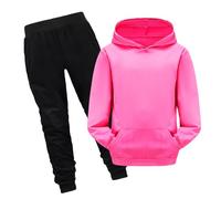 Generico 2025 Tuta Bambini Ragazzo Ragazzi Felpa Pullover Set E Pantaloni da Jogging Top+Pantalone per Primavera Sportiva Completo Taglie Forti di Felpe 3-15 Anni