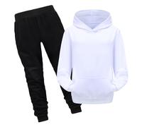 Generico 2025 Tuta Bambini Ragazzo Ragazzi Felpa Pullover Set E Pantaloni da Jogging Top+Pantalone per Primavera Sportiva Completo Taglie Forti di Felpe 3-15 Anni