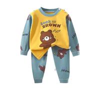 Generico 2025 Tuta Bambini Ragazzo Stampato Inverno Felpa Set A Maniche Lunghe Giacche E Pantaloni Con Tasca Jogger Da Ragazzi Di Felpe Alla Moda