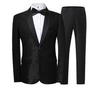 Generico 2026 Abito da Uomo Bottone Blazer Giacche Pantaloni Lunghezza Media Casual Giacca E Doppio Strato con Collo Trench Coat Outwear Perfetta per Autunno Inverno