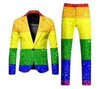 Generico 2026 Abito da Uomo Bottoni Abiti Lavoro Blazer Lunghezza Media Cappotto Camicie Giacca E Pantaloni Stile Elegante Giaccone Invernale per Sposo Testimone Ufficio