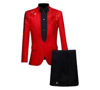 Generico 2026 Abito da Uomo Slim Fit Wedding Dinner Tuxedo Lunghezza Media Cappotto Camicie Gilet Pantaloni Giaccone Invernale per Sposo Testimone Ufficio