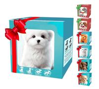 Generico 2026 Aggiornamento Cucciolo robot Nicoo, che si comporta come un vero cane, cane robot realistico alimentato a batteria, cammina, abbaia, scodinzola, intelligente per cuccioli AI (C)