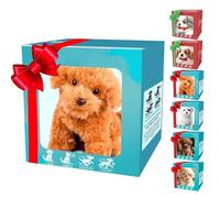 Generico 2026 Aggiornamento Cucciolo robot Nicoo, che si comporta come un vero cane, cane robot realistico alimentato a batteria, cammina, abbaia, scodinzola, intelligente per cuccioli AI (B)