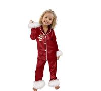 Generico 2026 Bambini Carino Stampa Casual Comodo Set Manica Lunga Camicia Pantaloni Due Pezzi Abbigliamento Femminile per Piccole Principesse Eleganti