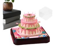 Generico 2026 Birthday Cake Memo Pad - Birthday Cake Paper Sculpture Notepad | Creative 3D DI Y Desk Calendar, Decorative Time Piece Calendar For Home, Office & Gifт Use
