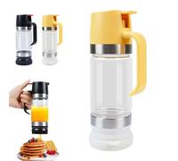Generico 2026 Boutique Kitchen Tool - No-Drip Honey Dispenser, Glass Honey Dispenser Pot, Press Type Drip Dispensers for Honeys, Coffee Syrup, Chocolate Sauce (Yellow,12oz)