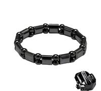 Generico 2026 Bracciale in Ematite Uomo, bracciale ematite hermios uomo, Braccialetto Regolabile in Ematites Magnetica, Favorisce Naturalmente Il Metabolismo E Ripristina La Vitalità (1, C)