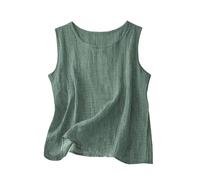 Generico 2026 Canotta Leggera e Ampia Senza Maniche, Casual, Scollo Rotondo, Canotta Basica (Army Green, XXXL)
